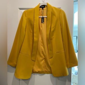 Express yellow blazer